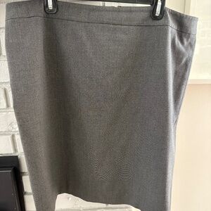 Grey Heather suit pencil skirt